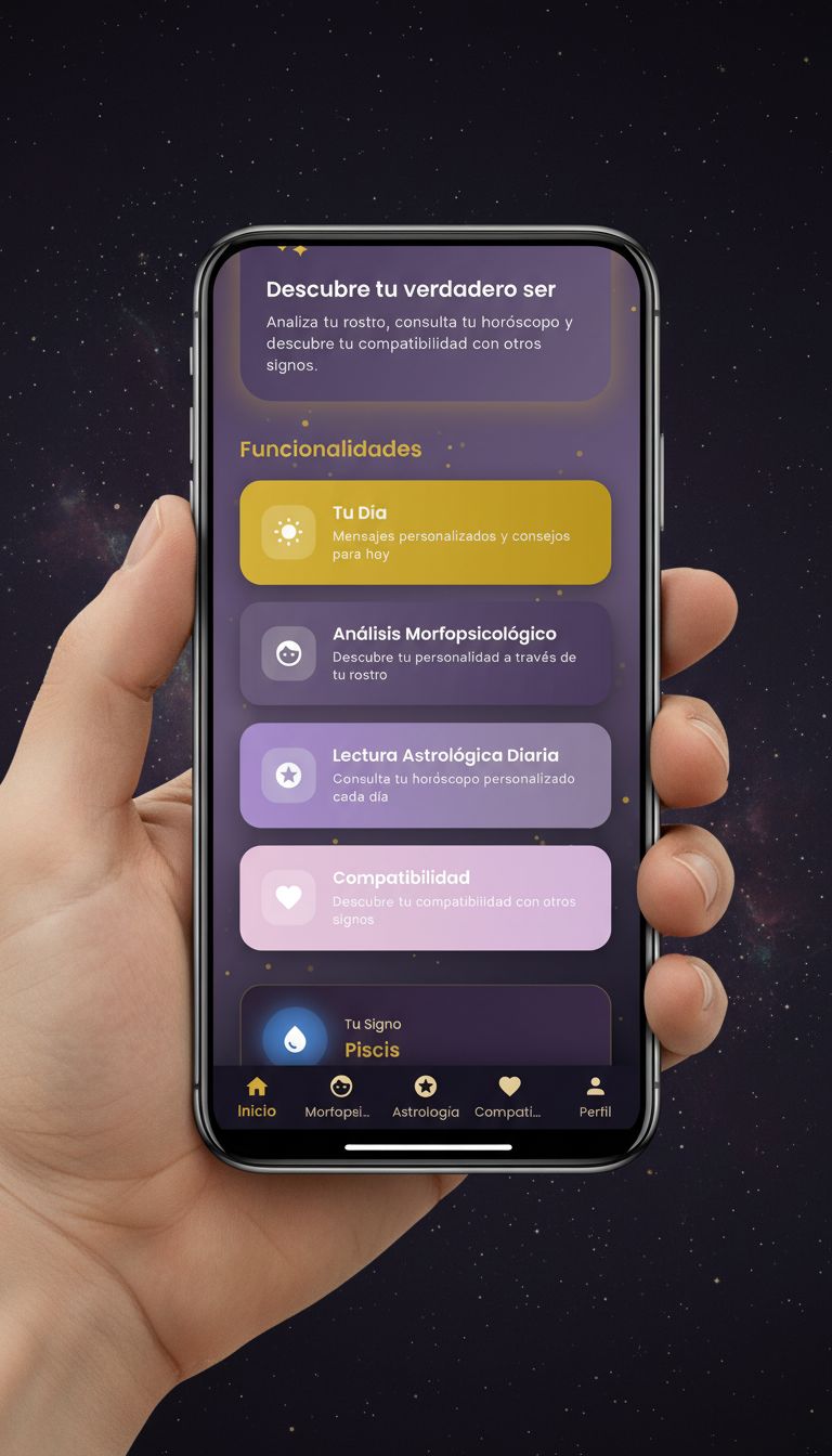 Lunazea App - Pantalla principal